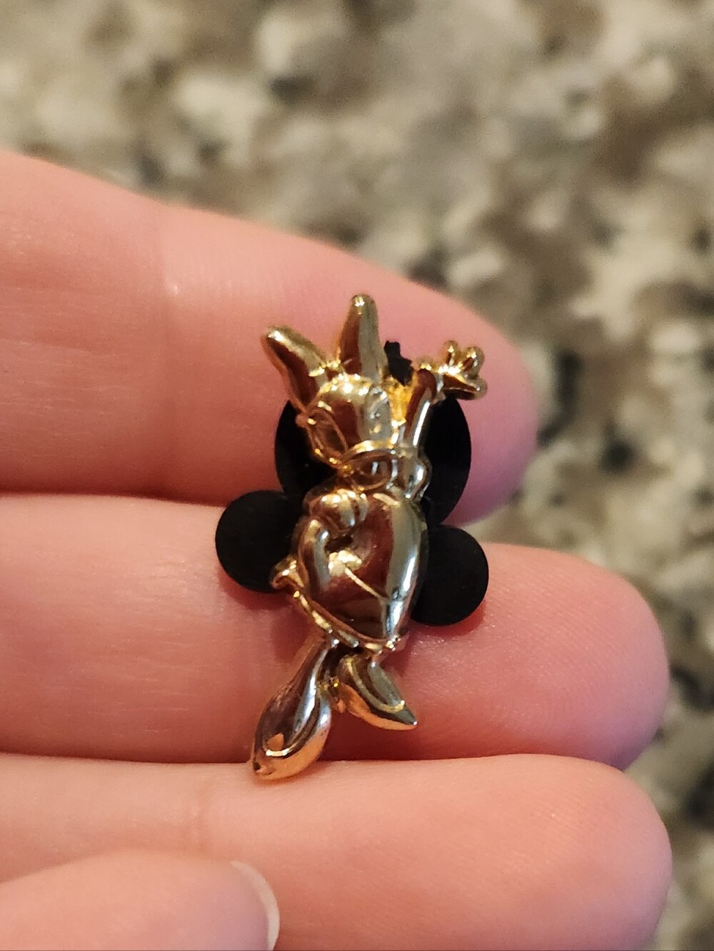 (5 For $30) Disney Pin Gold Daisy Duck 50th Anniversary Tiny Kingdom Pin